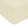 vidaXL Almofada para Sof&aacute; Externo Creme 60 x 60 x 8 cm Poli&eacute;ster