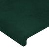 vidaXL Estrutura de cama sem colch&atilde;o 100x200 cm veludo verde-escuro