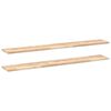 vidaXL Prateleira flutuante 2pcs 120x20x2cm ac&aacute;cia maci&ccedil;a n&atilde;o tratada