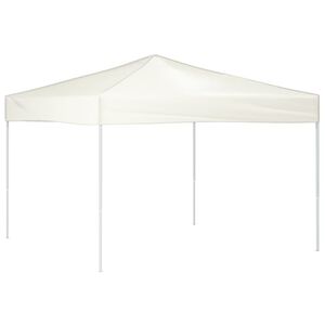vidaXL Tenda para festas dobr&aacute;vel 3x3 m creme