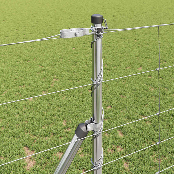 vidaXL Poste de Cerca Galvanizado 25 x 1,2 m A&ccedil;o