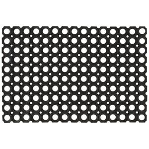 vidaXL Tapete de porta retangular 40x60 cm borracha