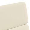 vidaXL Cadeiras de Jantar com Rodas 2 pcs Creme 58 x 65 x 98 cm