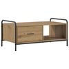 vidaXL Mesa de centro Carvalho Arttisan 90 x 49 x 41 cm