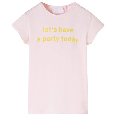 T-shirt de criança rosa suave 92