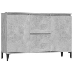 vidaXL Aparador 102x35x70 cm derivados de madeira cinza cimento