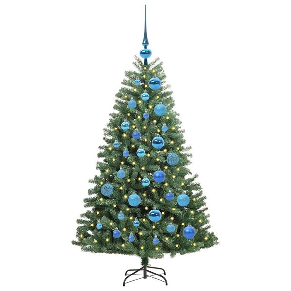 vidaXL &Aacute;rvore de Natal Articulada Artificial Verde 120 cm PVC e Metal