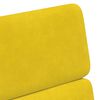 vidaXL Cadeiras de Jantar com Rodas 2 pcs Amarelo 58 x 65 x 98 cm