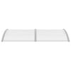 vidaXL Toldo de porta 200x100 cm PC cinzento
