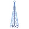 vidaXL &Aacute;rvore de Natal em cone 500 luzes LED 100x300 cm azul