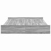 vidaXL Estrado de cama com arrumação Cinza Sonoma 135 x 190 cm