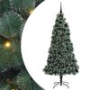 vidaXL &Aacute;rvore de Natal Artificial Pr&eacute;-iluminada com Conjunto de Bolas