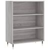 vidaXL Estante 69,5x32,5x90 cm derivados de madeira cinzento sonoma