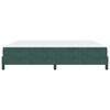 vidaXL Cama Box com colch&atilde;o Verde Escuro 200 x 210 cm tecido