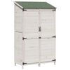 vidaXL Galp&atilde;o de Jardim Branco 106 x 56 x 176,5 cm