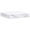 vidaXL Prateleira de Parede M&aacute;rmore Branco 23 x 23,5 x 4 cm