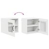 vidaXL Arm&aacute;rio de Cozinha Kalmar 2 pcs Branco Brilhante