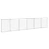 vidaXL Muro gabi&atilde;o com tampas a&ccedil;o galvanizado 300x30x100 cm