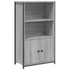 vidaXL Aparador alto 62x32x103,5 cm derivados de madeira cinza sonoma