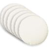 vidaXL Almofada de Lan&ccedil;ar 6 unid. HEERLEN Branco &Oslash; 50 cm Tecido