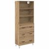 vidaXL Buff&ecirc; 2 pcs Carvalho Artesanal 69,5 x 34 x 180 cm
