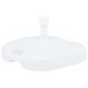 vidaXL Base de guarda-sol enchimento c/ areia/&aacute;gua 16L pl&aacute;stico branco