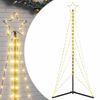 vidaXL LED &Aacute;rvore de Natal 363 LEDs Branco Quente 182 cm