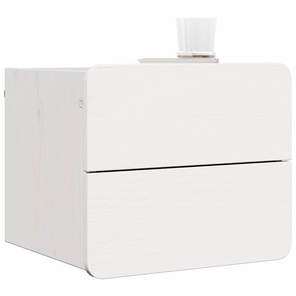 vidaXL Mesa-de-cabeceira com gaveta Branco 39 x 34 x 33 cm