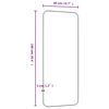 vidaXL Espelho de parede 40x100 cm retangular dourado