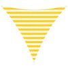 vidaXL Vela de sombra solar Amarelo e Branco 2 x 2 x 2 m