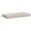 vidaXL Almofada de Banco SOEST 100% Poli&eacute;ster Branco 60 x 40 x 8 cm