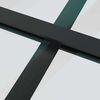 vidaXL Porta deslizante c/ conj. ferragens 76x205cm vidro ESG preto
