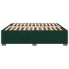 vidaXL Estrutura de cama sem colch&atilde;o 180x200 cm veludo verde-escuro