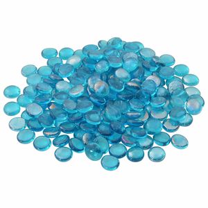 vidaXL Nugget de Vidro 17-19 mm Azul Aqua Vidro