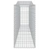 vidaXL Cestos gabi&atilde;o arqueados 5pcs 400x50x100/120cm ferro galvanizado