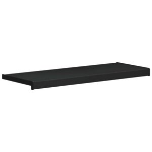 vidaXL Soleira de Janela Preto com veios de madeira 60 x 35 x 4,5 cm