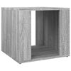 vidaXL Mesa de cabeceira 41x40x36 cm derivados madeira cinzento sonoma