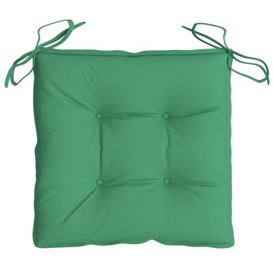 vidaXL Almofadões de cadeira 2 pcs 50x50x7 cm tecido oxford verde