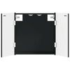 vidaXL Arm&aacute;rio para Dartboard DELFT Preto 52,5 x 10,5 x 53,5 cm