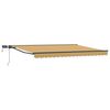 vidaXL Estrutura de Toldo Manual com LEDs 4 &times; 3 m