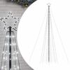 vidaXL &Aacute;rvore de Natal LED com Spikes 1534 LEDs Branco Frio 500 cm
