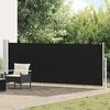 vidaXL Toldo lateral retr&aacute;til para p&aacute;tio 140x500 cm preto