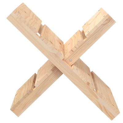 vidaXL Suporte de lenha 47x39,5x48 cm madeira de pinho maciça