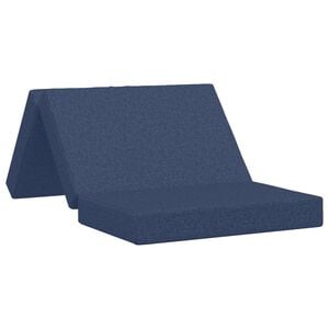 vidaXL Sof&aacute; Cama Dobr&aacute;vel 80 x 67 x 45 cm Azul