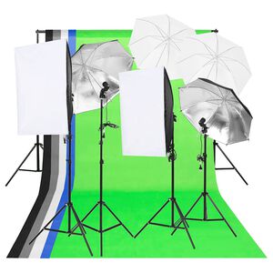 vidaXL Kit de iluminação para estúdio fotográfico