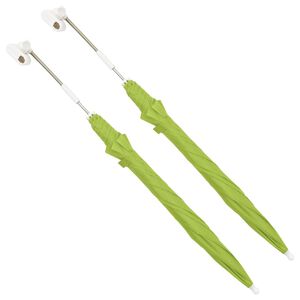 vidaXL Guarda-s&oacute;is para cadeira de campismo 2 pcs 105 cm verde