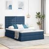 vidaXL Cama com arruma&ccedil;&atilde;o e colch&atilde;o Azul 140 x 190 cm Poli&eacute;ster