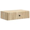 vidaXL Mesa Lateral de Parede Carvalho Sonoma 59 x 34,5 x 17 cm
