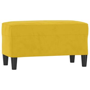 vidaXL Banco 70x35x41 cm veludo amarelo
