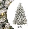 vidaXL &Aacute;rvore de Natal Artificial Verde e Branco 300 cm PVC e Metal